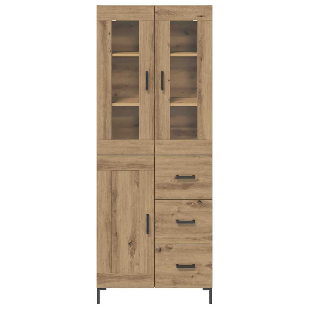 Highboard 2 pcs Artisan Oak 69.5 x 34 x 180 cm Engineered Wood