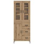 Highboard 2 pcs Artisan Oak 69.5 x 34 x 180 cm Engineered Wood