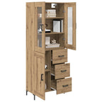 Highboard 2 pcs Artisan Oak 69.5 x 34 x 180 cm Engineered Wood