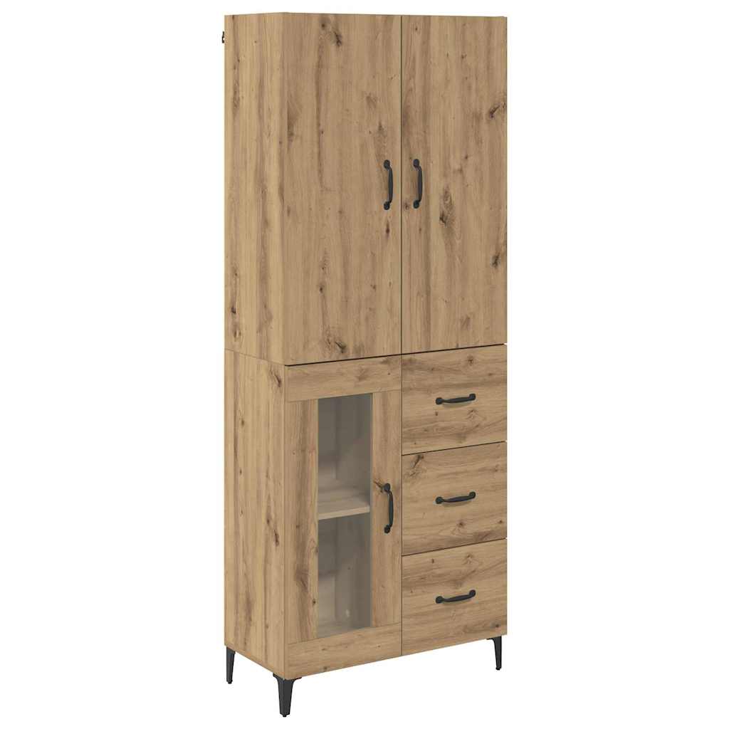Highboard Wall-mounted Artisan Oak 69.5 x 34 x 180 cm Engineered Wood