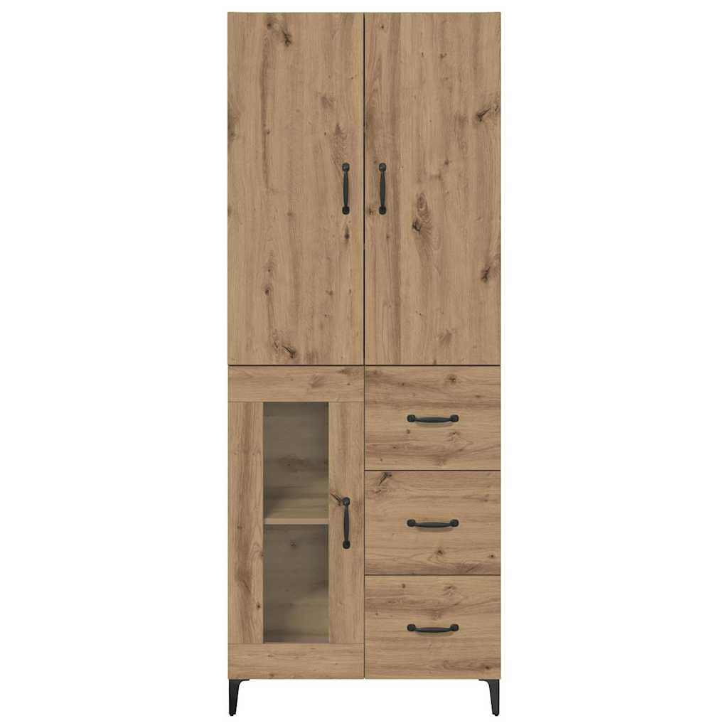 Highboard Wall-mounted Artisan Oak 69.5 x 34 x 180 cm Engineered Wood