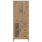 Highboard Wall-mounted Artisan Oak 69.5 x 34 x 180 cm Engineered Wood