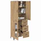 Highboard Wall-mounted Artisan Oak 69.5 x 34 x 180 cm Engineered Wood