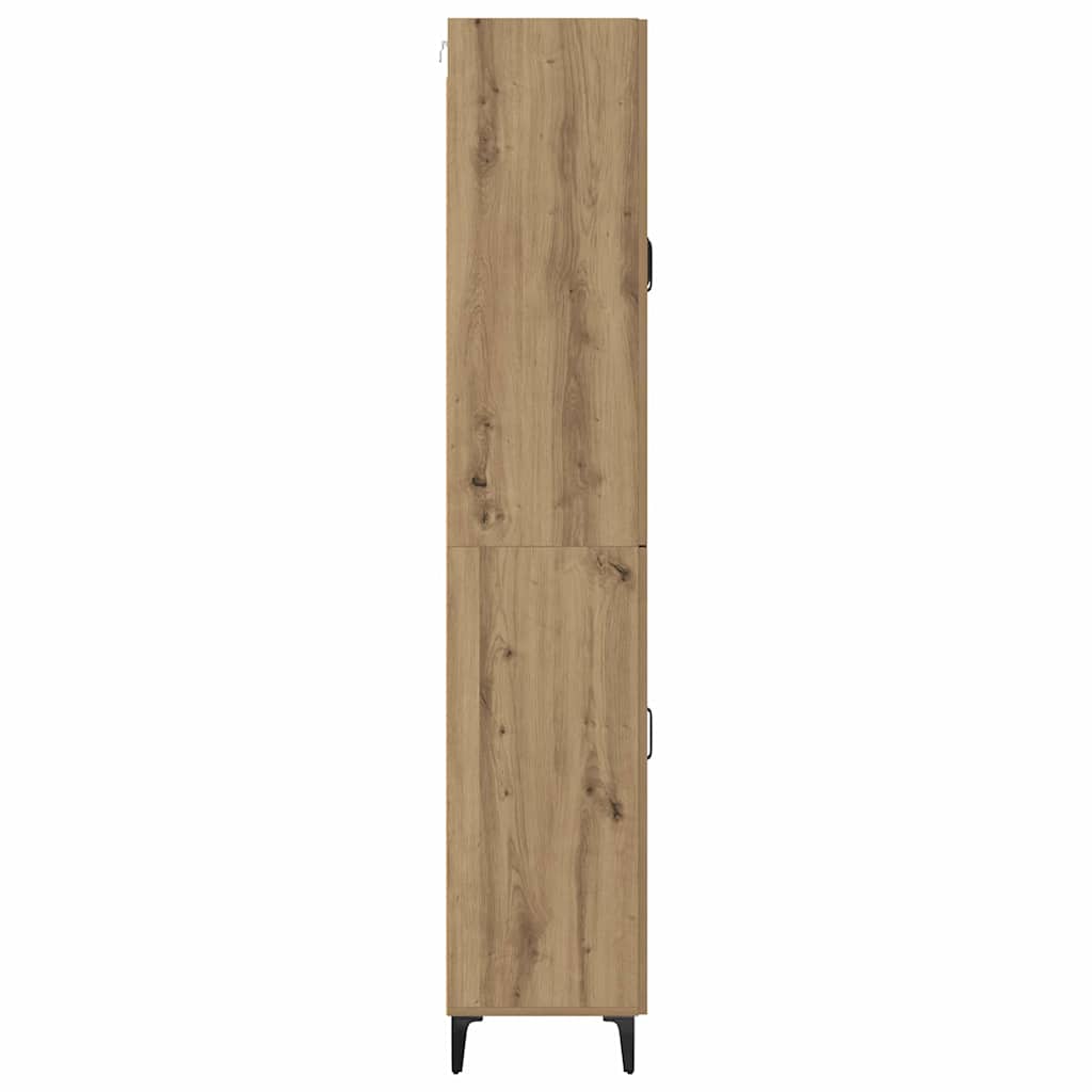 Highboard Wall-mounted Artisan Oak 69.5 x 34 x 180 cm Engineered Wood