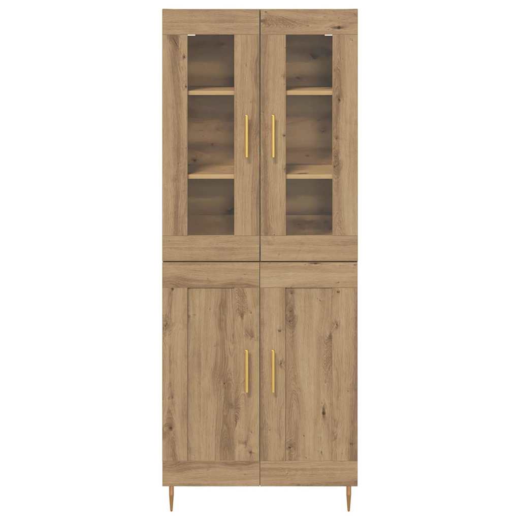 Highboard 2 pcs Artisan Oak 69.5 x 34 x 180 cm Engineered Wood