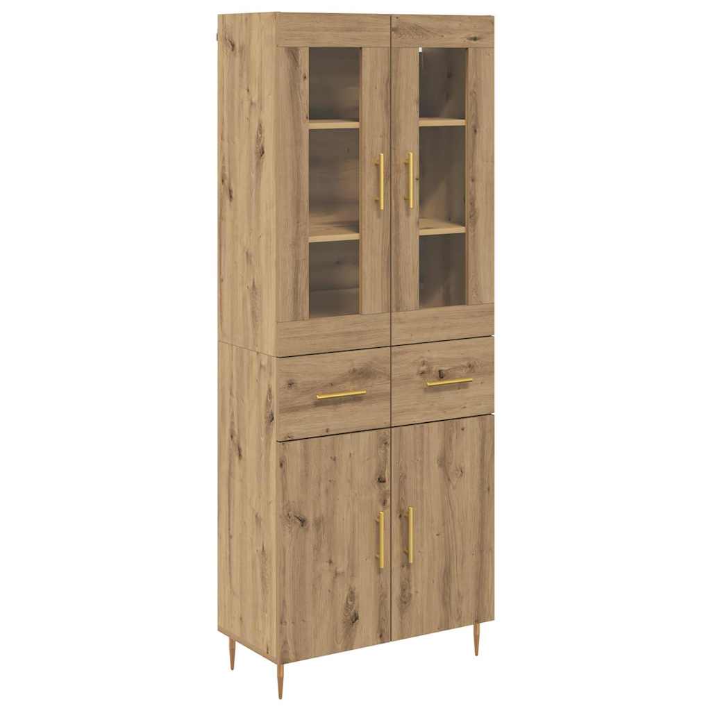 Highboard 2 pcs Artisan Oak 69.5 x 34 x 180 cm Engineered Wood