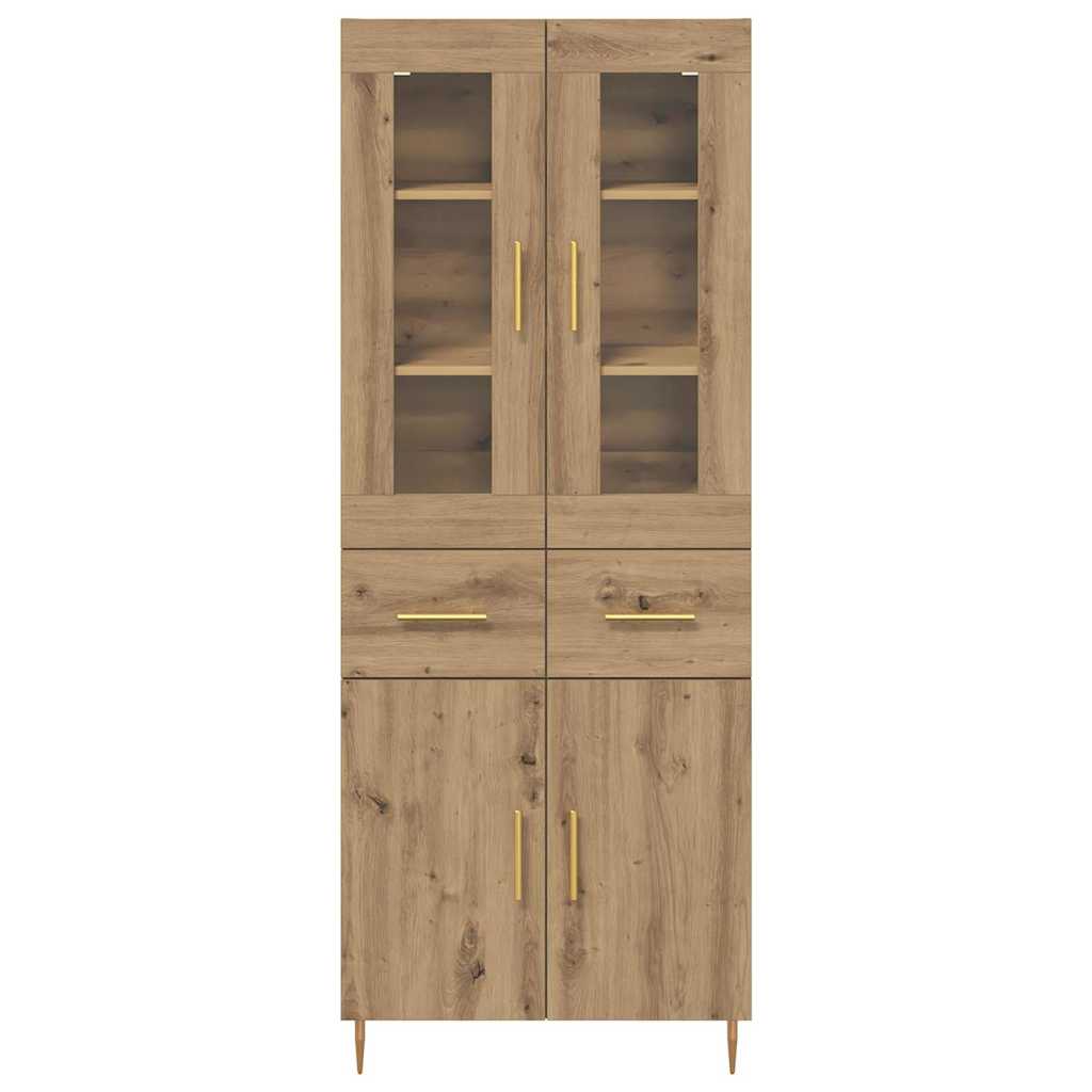 Highboard 2 pcs Artisan Oak 69.5 x 34 x 180 cm Engineered Wood