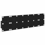 Headboard with Cabinet 3 pcs Black Oak Engineered Wood