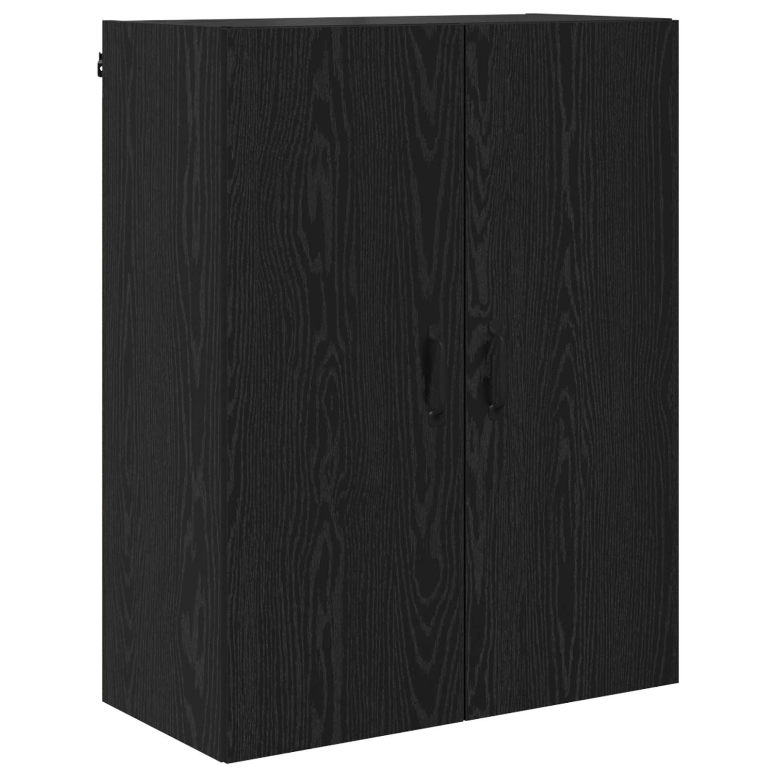 Highboard Wall-mounted Black Oak 69.5 x 34 x 180 cm Engineered Wood
