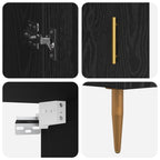 Highboard 2 pcs Black Oak 69.5 x 34 x 180 cm Engineered Wood