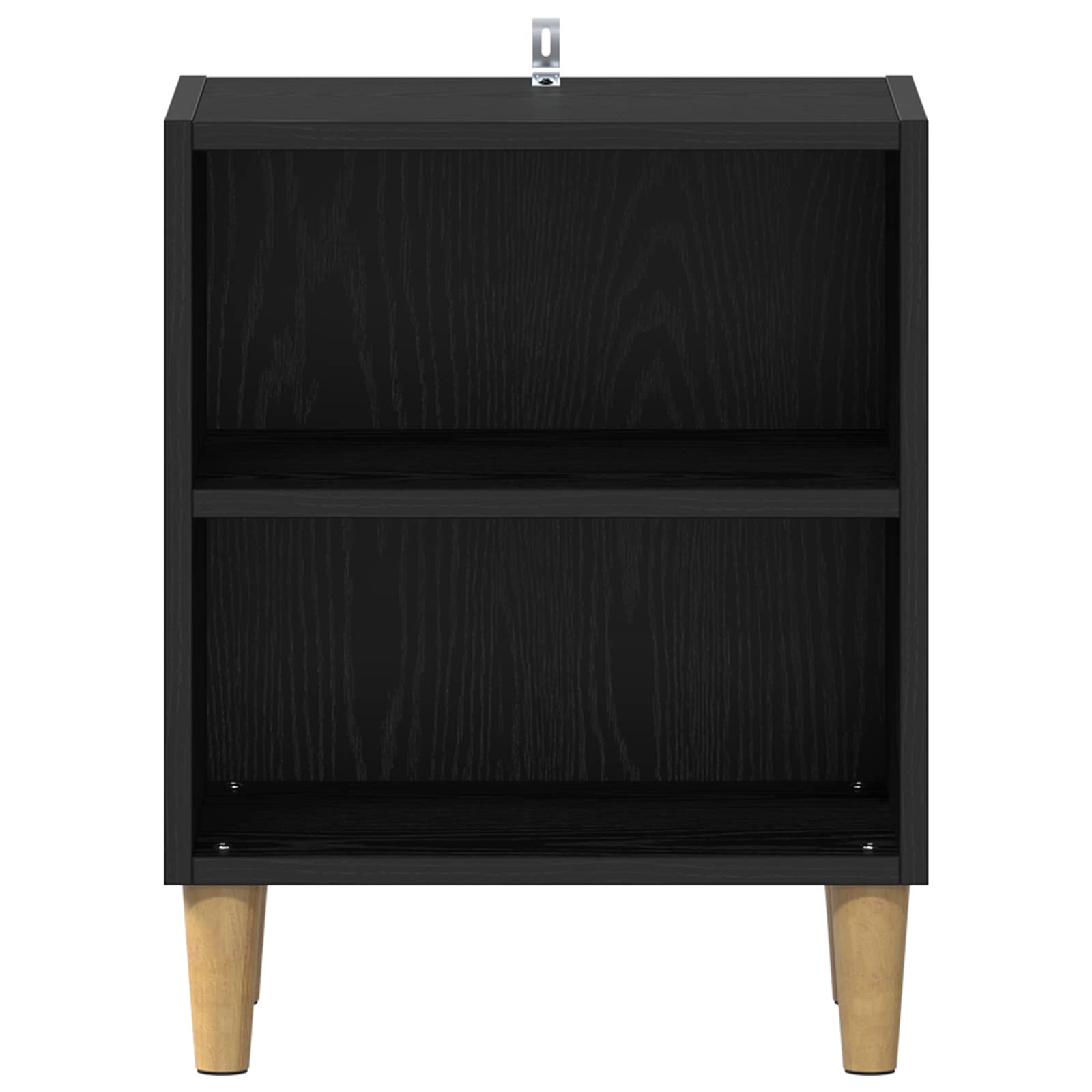 Bed Cabinet Black Oak 40 x 30 x 50 cm Engineered Wood
