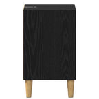 Bed Cabinet Black Oak 40 x 30 x 50 cm Engineered Wood