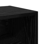 Bed Cabinet 2 pcs Black Oak 40 x 30 x 50 cm Engineered Wood