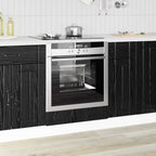 Kitchen Cabinet Black Oak 60 x 46 x 81.5 cm Engineered Wood