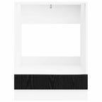 Kitchen Cabinet Black Oak 60 x 46 x 81.5 cm Engineered Wood