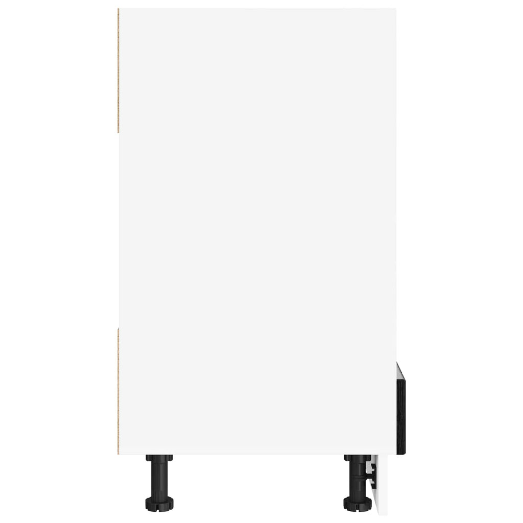 Kitchen Cabinet Black Oak 60 x 46 x 81.5 cm Engineered Wood