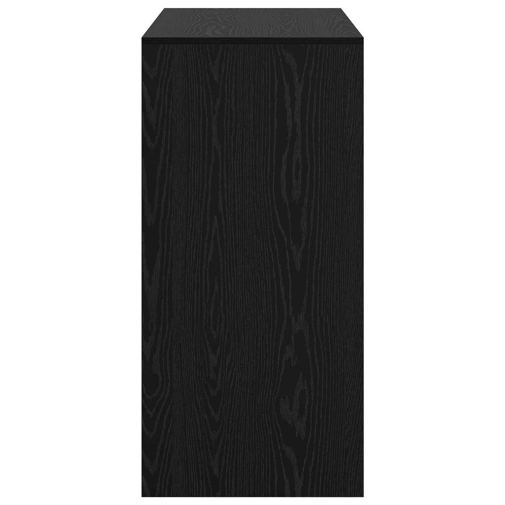 Bar Table Black Oak 102 x 50 x 103.5 cm Engineered Wood