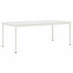 Dining Table White 200 x 100 x 75 cm Solid Pine Wood