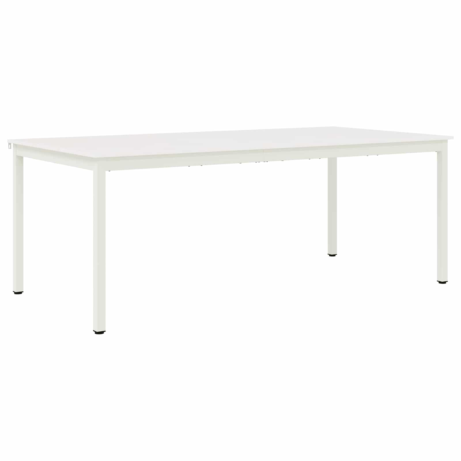 Dining Table White 200 x 100 x 75 cm Solid Pine Wood