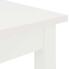 Bar Table White 200 x 100 x 105 cm Solid Pine Wood