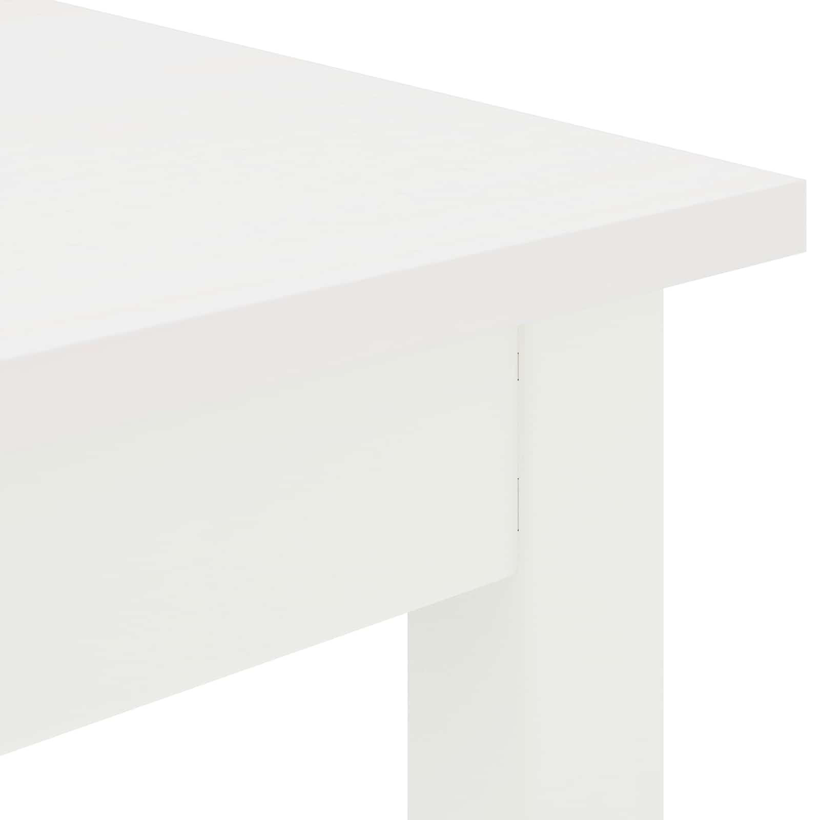 Bar Table White 200 x 100 x 105 cm Solid Pine Wood