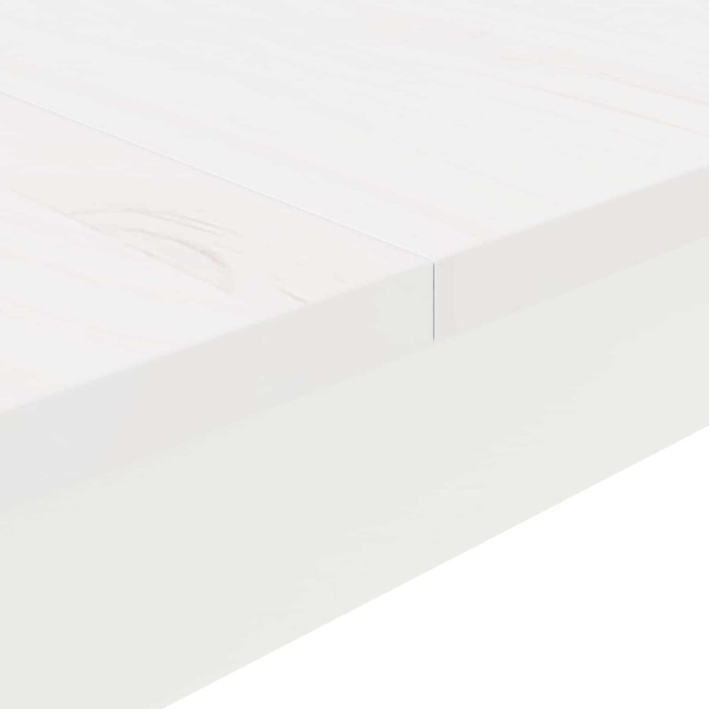 Bar Table White 200 x 100 x 105 cm Solid Pine Wood