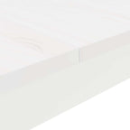Bar Table White 200 x 100 x 105 cm Solid Pine Wood