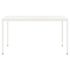 Bar Table White 200 x 100 x 105 cm Solid Pine Wood