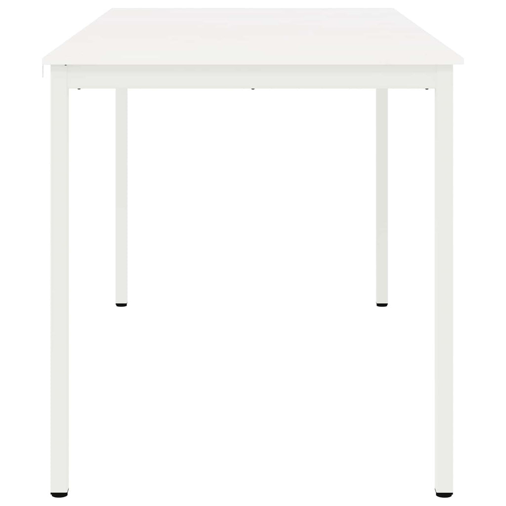 Bar Table White 200 x 100 x 105 cm Solid Pine Wood
