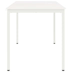 Bar Table White 200 x 100 x 105 cm Solid Pine Wood