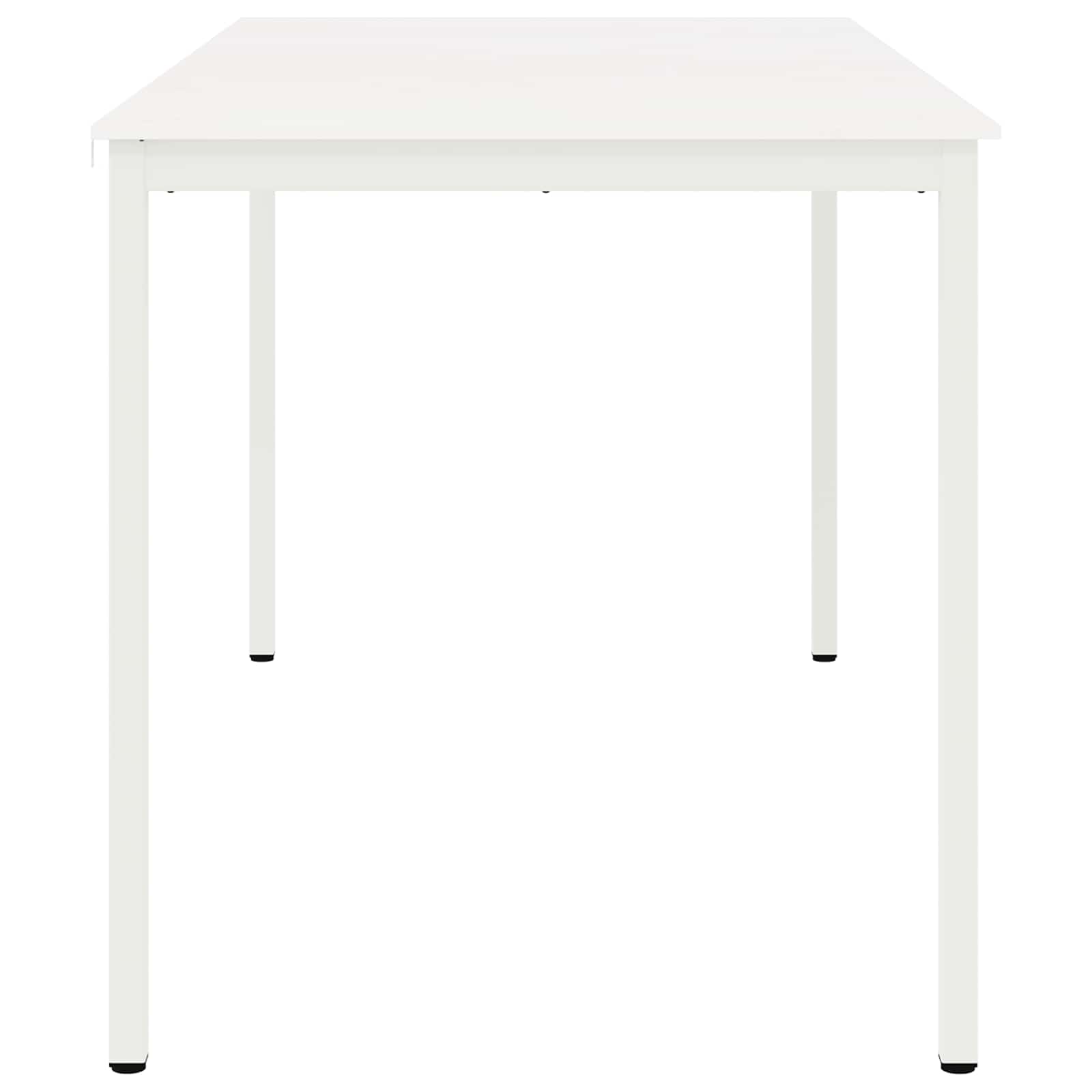 Bar Table White 200 x 100 x 105 cm Solid Pine Wood