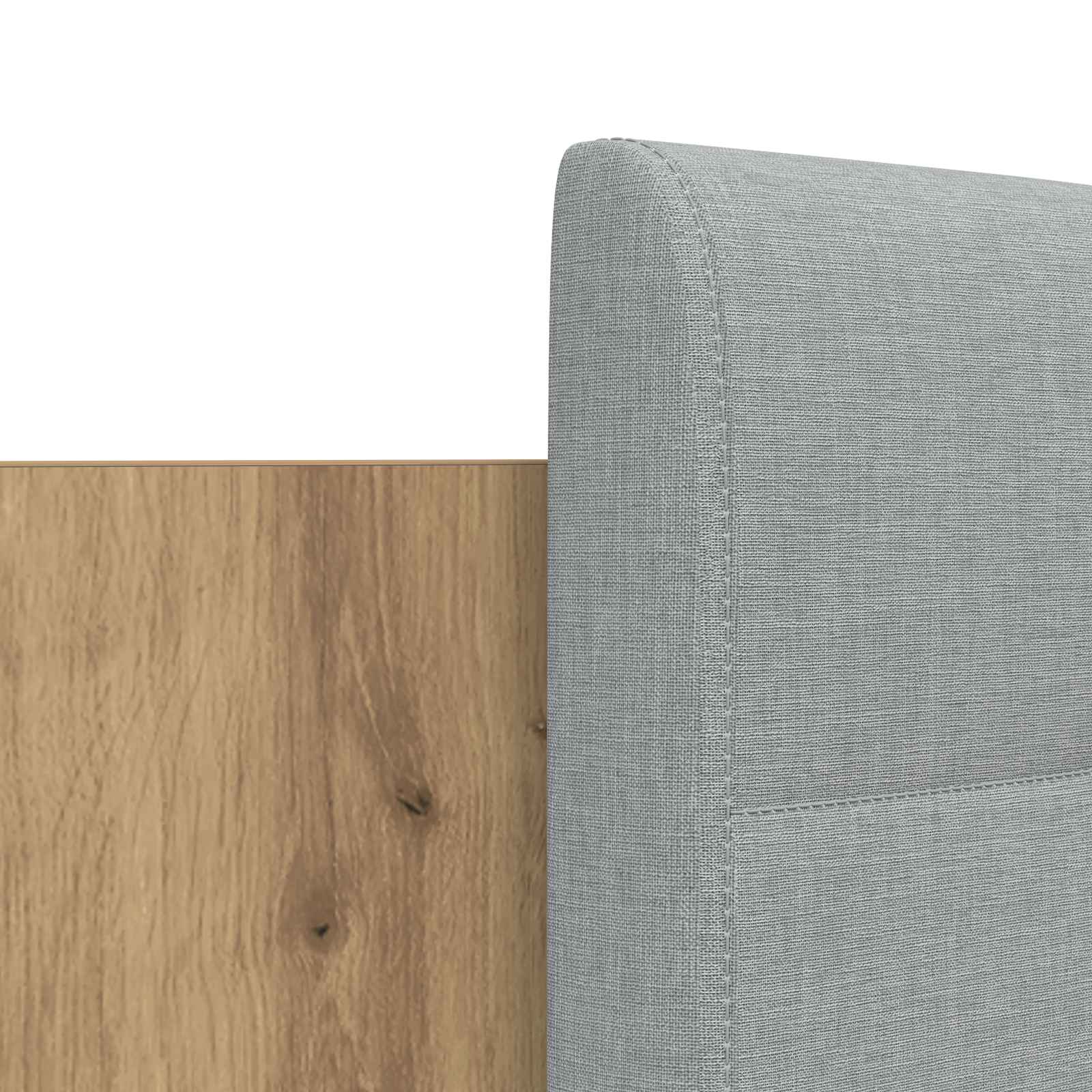 Bed Frame with Headboard with Storage Artisan Oak 150 x 200 cm