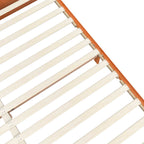 Bed Frame Wax Brown 160 x 200 cm Solid Pine Wood