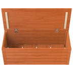 Storage Box Wax Brown 89 x 36.5 x 33 cm Solid Pine Wood