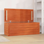 Storage Box Wax Brown 89 x 36.5 x 33 cm Solid Pine Wood