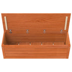 Storage Box Wax Brown 109 x 36.5 x 33 cm Solid Pine Wood