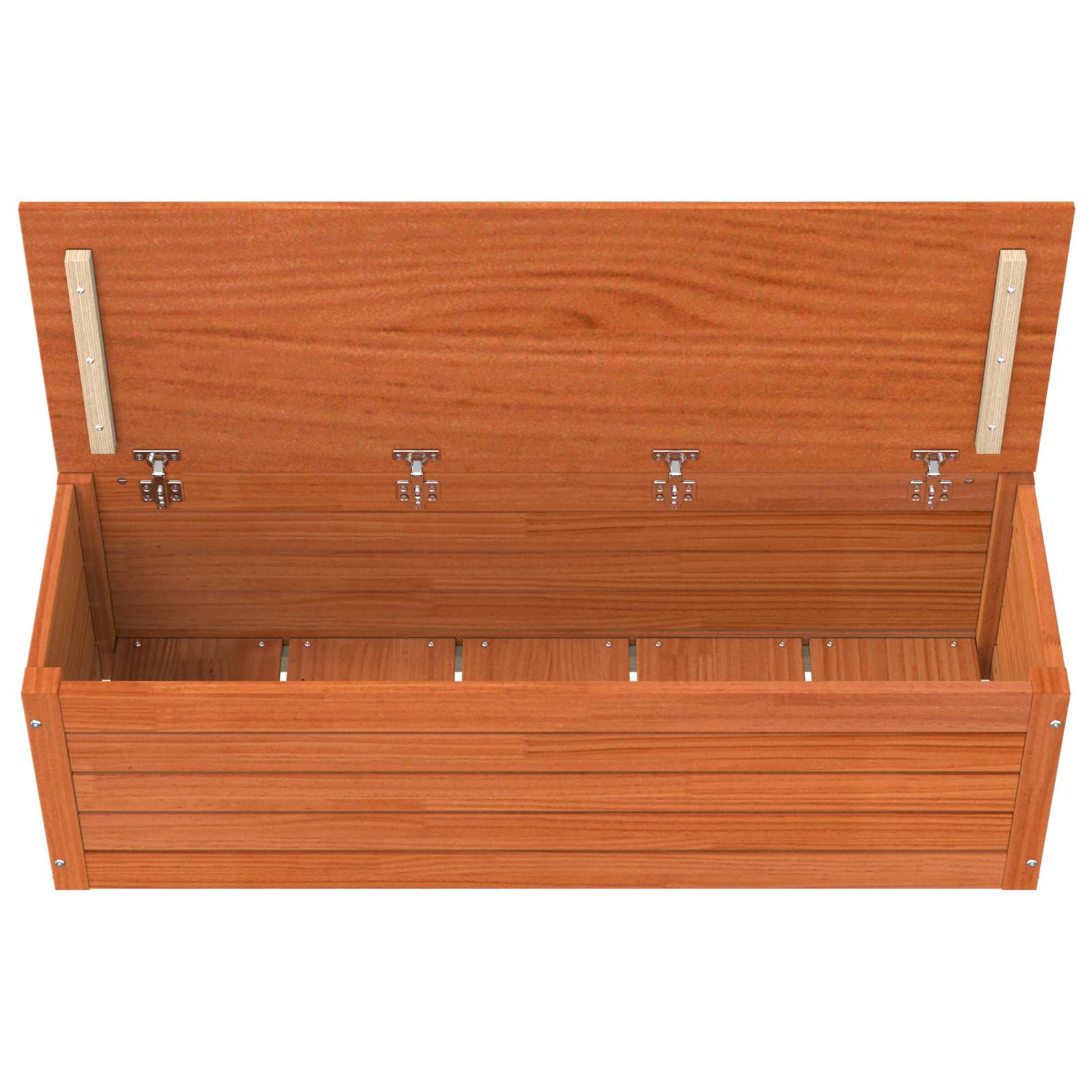 Storage Box Wax Brown 109 x 36.5 x 33 cm Solid Pine Wood