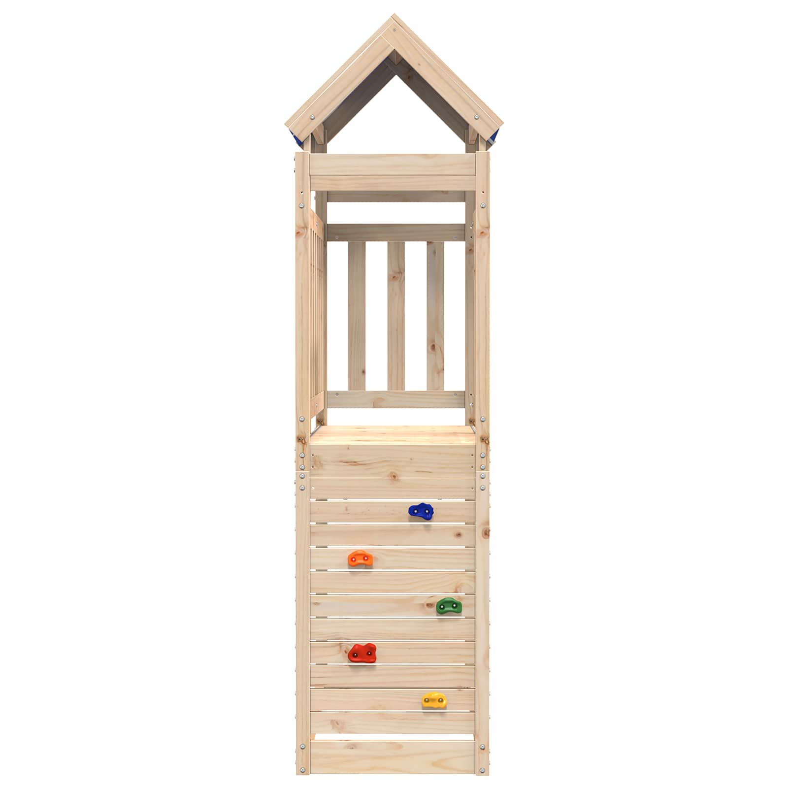 Play Tower Brown 110.5 x 52.5 x 215 cm Solid Pine Wood