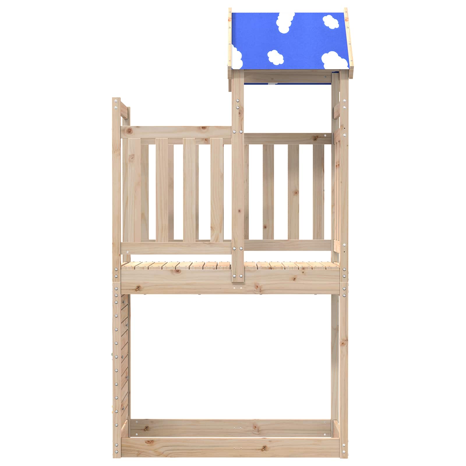 Play Tower Brown 110.5 x 52.5 x 215 cm Solid Pine Wood
