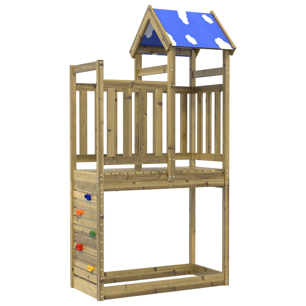 Play Tower Brown 110.5 x 52.5 x 215 cm Solid Impregnated Wood