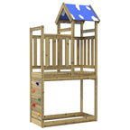 Play Tower Brown 110.5 x 52.5 x 215 cm Solid Impregnated Wood