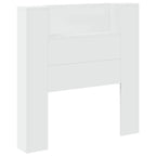 Headboard White 100 x 16.5 x 103.5 cm Engineered Wood