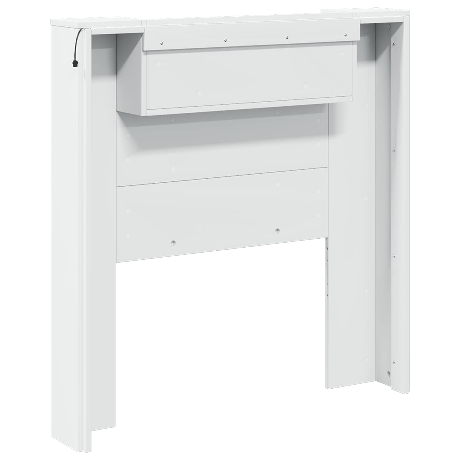 Headboard White 100 x 16.5 x 103.5 cm Engineered Wood