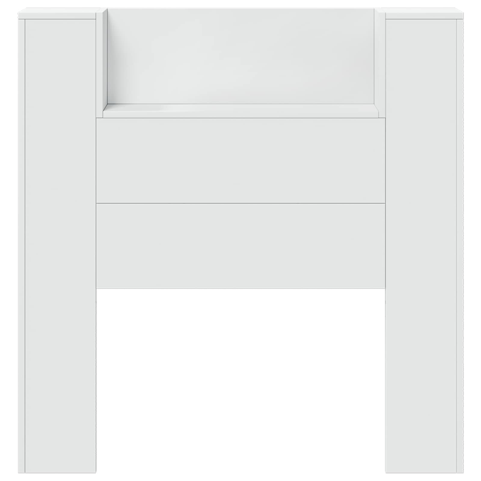 Headboard White 100 x 16.5 x 103.5 cm Engineered Wood