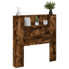 Headboard Smoked Oak 100 x 16.5 x 103.5 cm Engineered Wood