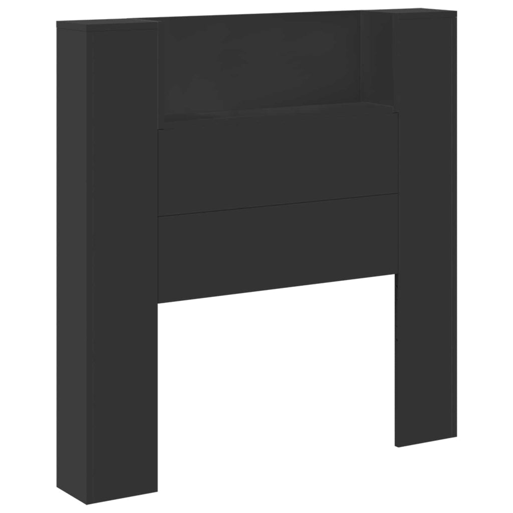Headboard Black 100 x 16.5 x 103.5 cm Engineered Wood