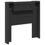 Headboard Black 100 x 16.5 x 103.5 cm Engineered Wood
