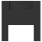 Headboard Black 100 x 16.5 x 103.5 cm Engineered Wood