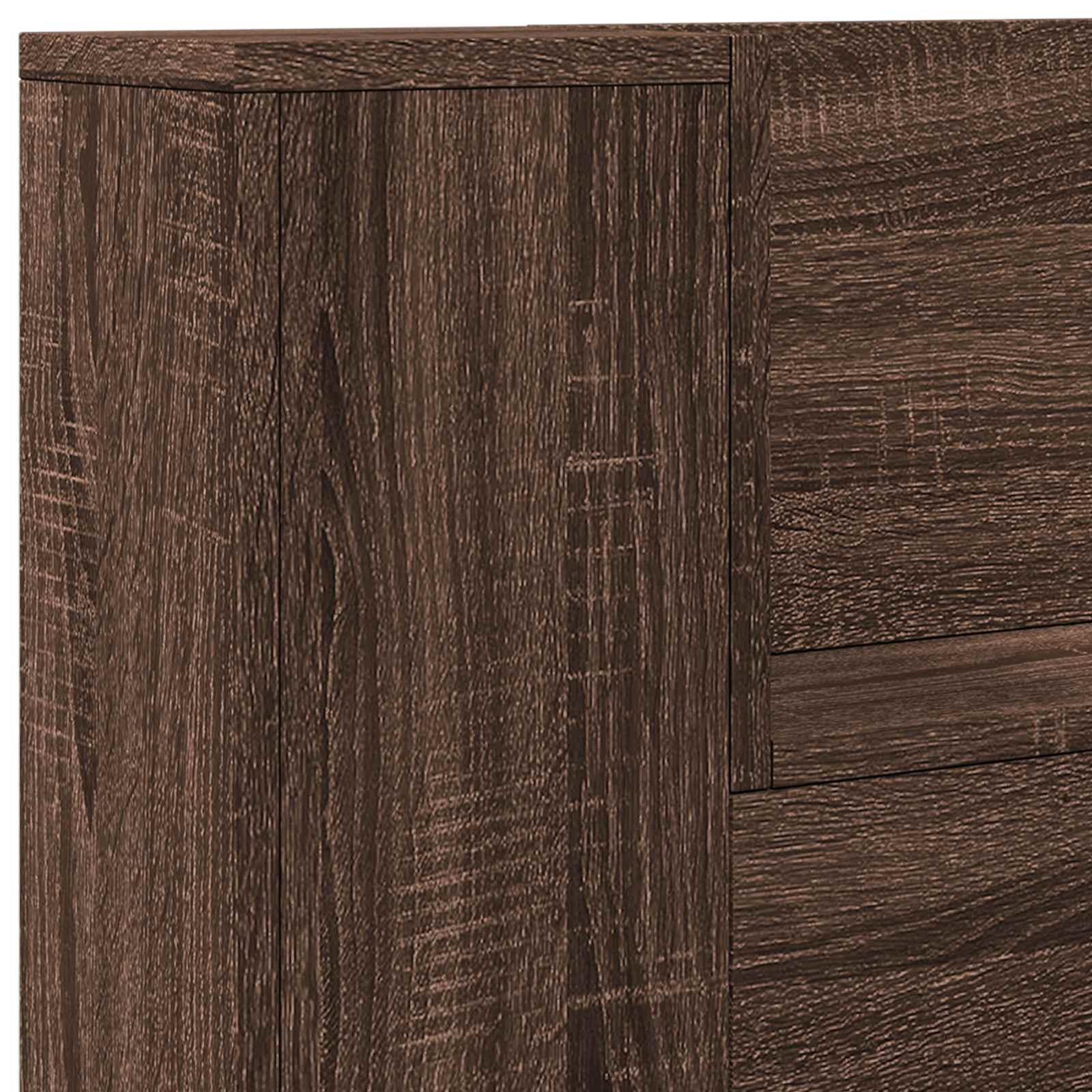 Headboard Brown Oak 100 x 16.5 x 103.5 cm Engineered Wood