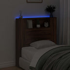 Headboard Brown Oak 100 x 16.5 x 103.5 cm Engineered Wood